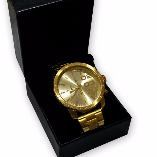 Oversize Stainless Steel Watch